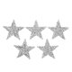 thumbnail image 1 of Parches para planchar con forma de estrella, 5 uds., 6cm, resina plateada, diamantes de imitación brillantes, estrella de cinco puntas, adhesivo termofusible para planchar, ropa DIY, 1 of 5
