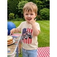 thumbnail image 6 of BemeyourBBs Toddler Baby Boy Girl 4th of July T Shirts Outfit Patriot Independent Day Clothes American Flag Truck Printed Crew Neck Short Sleeve Summer T Shirt Pullover Tee Tops, 6 of 9