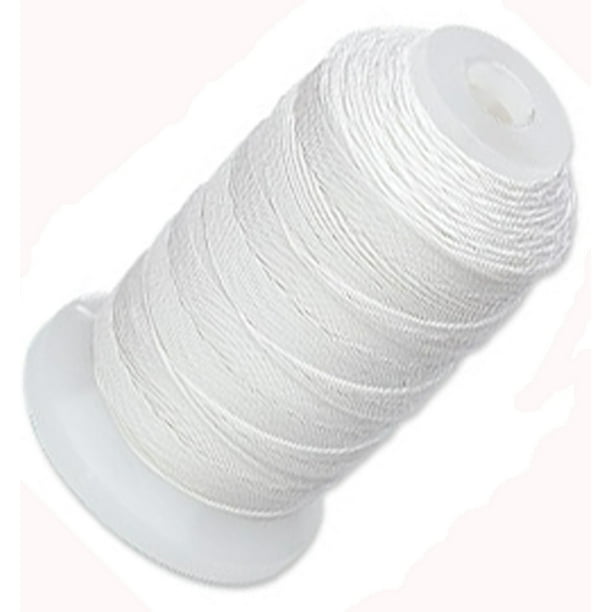 Silk Thread Size 00 (0.006 Inch 0.15mm) Spool 695 Yd (White) â