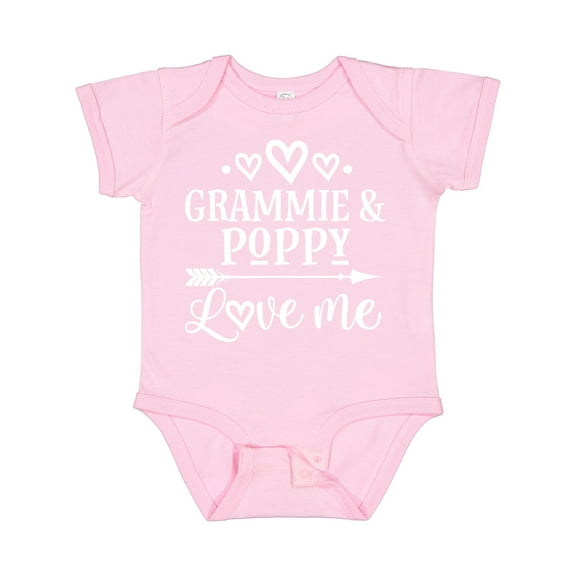 Inktastic Grammie and Poppy Love Me Boys or Girls Baby Bodysuit