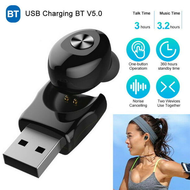 Toevoeging stoomboot Egyptische Single Ear Wireless Earbud, Bluetooth Headset in-Ear Mini Invisible  Bluetooth Headphone Earphone with Mic 6-Hour Playtime Magnetic USB Charging  Dock One-button Control Sweatproof Sport Earbuds - Walmart.com
