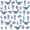 Blue 1, variant on jejeloiu Watercolor Fish Print Twin Sheets,Coastal Pattern Bedding For Boys,Blue White,3 Pieces,1 Fitted Sheet and 1 Pillowcase