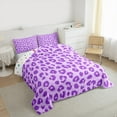 thumbnail image 3 of Castle Fairy 2-Piece Twin Purple Cheetah Bedding Comforter Set, 3 of 8