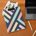 thumbnail image 5 of FORMRS A4 Clipboard Folder with Pen Holder Horizontal Foldable School Office Binder, Green Stripes, 5 of 9