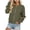 Army Green, variant on Bomber Jacket for Women Waffle Knit Long Sleeve Shacket with Pockets Fall Winter Casual Zipper Coat Lightweight Athletic Outwear
