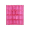 thumbnail image 1 of Miangastore 1 Set Acrylic 20-Grid Nail Art Storage Box Removable Dividers Flip-Top Transparent Bead Container For Nail Charms Removable Storage Box, 1 of 9