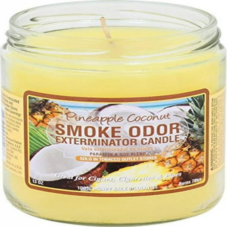 Smoke Odor Exterminator Candle, Pineapple & Coconut - 13 (Best Candle For Smoke Smell)