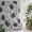 Black, Gray, Charcoal, variant on Red Poppy Floral Shower Curtain - Water Repellent Fabric Shower Curtains Washable, Vintage Botanical Flowers Aesthetic Decorative Polyester Cloth Bathroom Curtains Modern Bath Decor 72"x84"