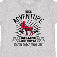 thumbnail image 4 of Inktastic Pigeon Forge Tennessee The Adventure is Calling and I Must Go Boys or Girls Toddler T-Shirt, 4 of 5