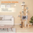 thumbnail image 3 of Mueble Rascador Para Gatos Poli Pets Savannah - Color Gris, 3 of 8