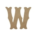 thumbnail image 1 of Wooden Letter Unfinished, Circus W, Craft Cutout, 1 of 2