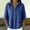 Blue, variant on Women's Linen Button Down Shirt Button Shirts Business Work Tops Women's Vintage Tshirts Professional Work Blouses for Women Camp Shirts Linen Blouses for Women V Neck Collared Blue 2XL