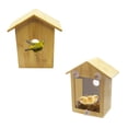 thumbnail image 2 of Spy House Wooden See Through Two Way Mirrored Wild Bird House with Suction Cup Mount, 2 Pack, 2 of 8