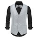thumbnail image 1 of pstuiky Camiseta sin mangas para hombre, Blusa sin mangas con cuello en V, botones y pajarita con bolsillos estampados a la moda para hombre Camisas de hombre s, 1 of 3