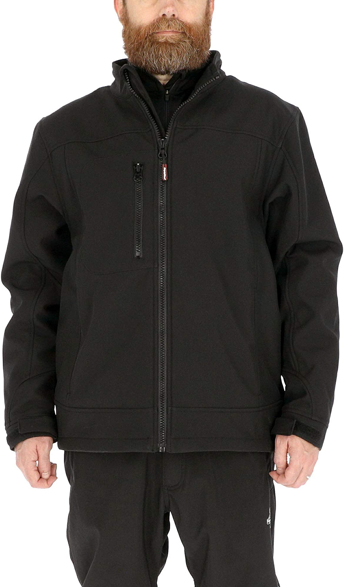 RefrigiWear Water-Resistant Insulated Softshell Jacket with Soft Micro-Fleece Lining