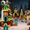 thumbnail image 5 of Christmas Nutcracker Yard Stakes, 4-Pack 2D Flat Outdoor Holiday Decorations, Waterproof Garden Lawn Signs for Xmas Porch & Yard Décor, 5 of 11