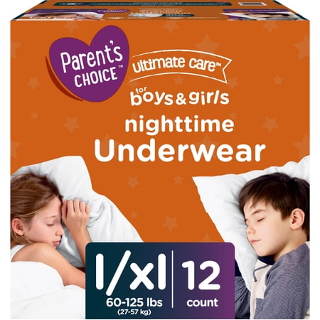 parent s choice unisex nighttime bedwetting underwear large-extra large 12 count