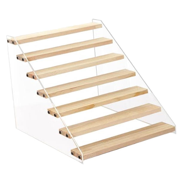 Estante De Soporte De Elevador Acrílico Para Juguetes De Figuras Pantalla De Pantalla 7 Capa 15.7 Pulgada Ancho Sunnimix Soportes acrílicos
