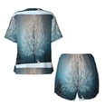thumbnail image 6 of "Wukai Winter Rabbit Women's Pajama Set - Short-Sleeve Top and Shorts with Elastic Waistband and Pockets for Loungewear, Yoga, and Casual Wear-4X-Large, 6 of 8