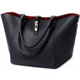 thumbnail image 1 of Bolso de mano SQLP, grande, para mujer, de diseñador, impermeable, negro, 1 of 6