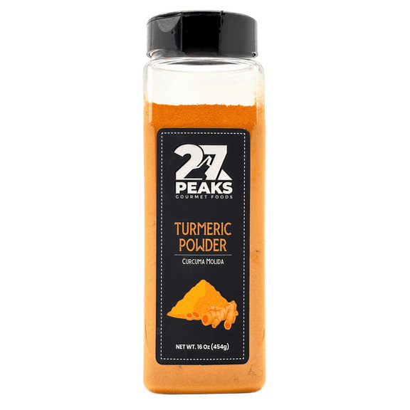 27 Peaks Gourmet All Natural Turmeric Powder, 16 oz Bottle