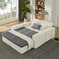thumbnail image 2 of Modern U Shaped Sectional Couch, Corduroy Upholstered Modular Sofa with Pillows for Living Room Office Apartment, 2 of 14