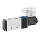 thumbnail image 2 of Válvula Solenoide Neumática Válvula De Aire Solenoide De 2 Posiciones Y 5 Vías Con Silenciador De Conector De 8 Mm DC20.4‑26.4V Fabricada Con Aleación De Aluminio De Primera Calidad, Que Proporciona A, 2 of 8