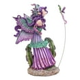 thumbnail image 5 of Amy Brown Pixie Gossip Enchanted Elf Fairy With Purple Nymph Dragonfly Statue, 5 of 10