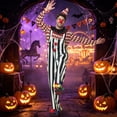 thumbnail image 2 of Likimi Halloween Mens Outfit Set For Stage Show Dress Up Costume Tops With Suspender Pants For Performance Fashionable Cosplay Set Size L, 2 of 7