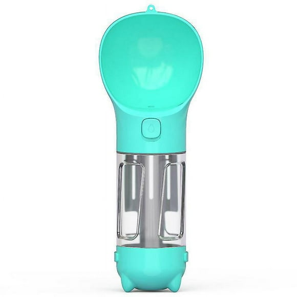 3 In 1 Multifunction Portable Dog Water Dispenser Is Safe And Non-toxic, 500ml Pet Travel Drink Cups With Grain Box And Brew Bag Box, Green