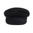 thumbnail image 2 of Genuine Leather Cap Men Newsboy Mil-itary Hats Vintage Women Gatsby Caps Black Classic Flat Hats Luxury Italian ,Soft Feel, 2 of 6