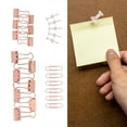 thumbnail image 4 of Paper Clips, Rust Proof Two Colors Office Supplies Small Binder Clips  For Sketching For Office Rose Gold, 4 of 8