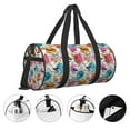 thumbnail image 5 of Bingfone Skulls and Roses Print Gym Duffle Backpack for Men Women,Travel Weekender Carry-On Bags with Detachable Back Pack Straps for Traveling Overnight Climb Sports, 5 of 8