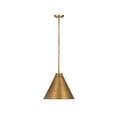 thumbnail image 3 of 6011P18-RB-Z-Lite-Eaton - 1 Light Pendant in Sleek Style - 18 Inches Wide by 15.5 Inches High-Rubbed Brass  Finish, 3 of 7