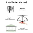 thumbnail image 2 of Carpa plegable con toldo Garveelife, 13 x 13 m, con mosquitera, 2 of 9