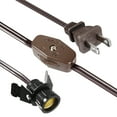 thumbnail image 2 of Uxcell UL Listed Silver Electrical Lamp Cord SPT-1 Stripped Ends Ready for Wiring Brown, 2 of 6
