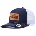 thumbnail image 4 of Vergiac Route 66 Leather Patch Trucker Hat, Men Adjustable Breathable Mesh Baseball Cap for Outdoor Travel Daily Casual Outfits, 4 of 6