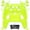 Clear Lime Green, variant on eXtremeRate Luna Redesigned Full Set Housing Shell Buttons Touchpad Cover Clear Replacement Top Bottom Cover Case for ps5 Controller BDM-030/040