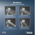 thumbnail image 2 of Kohler K-99899 Awaken 2.0 GPM Multi-Function Slidebar Hand Shower All-In-One Kit - Chrome, 2 of 3