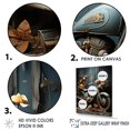 thumbnail image 3 of Designart "Floral Adventure On The Rustic Bike I" Motorcycle Wall Art Living Room, 3 of 7