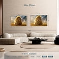 thumbnail image 4 of Elephant Stock Safari Lion Glory Wall Art - Horizontal Canvas Wall Art - Living Room Wall Decor - Animal Canvas - Gray And Yellow Decor - 51" x 34", 4 of 8