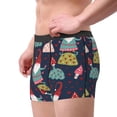 thumbnail image 2 of Sikiie Gnome With Mushroom Print Men's Boxer Briefs, Elastic Waistband Boxer Briefs Leggings-Medium, 2 of 5