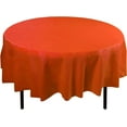 thumbnail image 1 of 100% Pima Cotton Table Cloth Beautiful & Decorative Great for Buffet Table, | Round Tablecloth ( 90-Inch Round, Orange)., 1 of 4