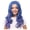 Blue, variant on Guvpev Red Princess Cosplay Wig for G'irls, Long Wavy Curly Synthetic Hair with Heart Braid & Broken Heart Hair Clip, Halloween Costume Dress Up Accessories for Cosplay Party & Stage Performance