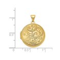 thumbnail image 3 of Collier Pendentif Médaillon Rond en Or Jaune 14K avec Chaîne, 3 of 4