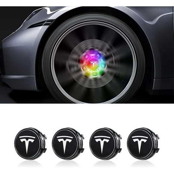 Luminous Magnetic Levitation Lighted Bright Illuminated Lit Wheel Hub Cover Hubcaps Center Caps for Tesla Model 3 Y S X