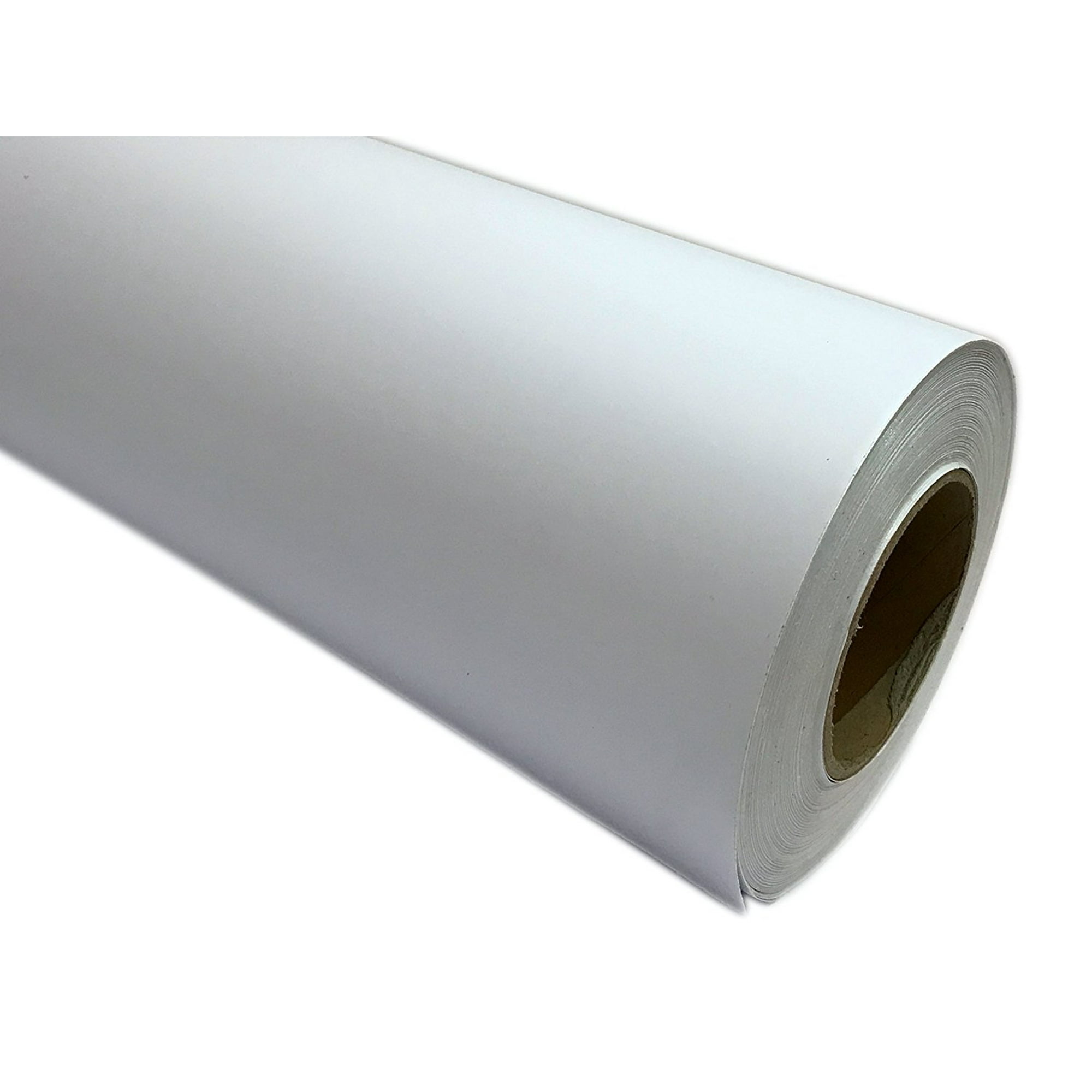 24 X 10 Ft Roll Of Matte White Repositionable Adhesive Backed 24 X 10 Ft Roll Of Matte White