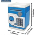 thumbnail image 3 of One Piece Electronic Cash Box Mini Atm Cash Box With Password Children Birthday Gift Christmas Toys(blue)-18.5*12.5*12cm, 3 of 4