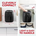 thumbnail image 4 of Dash Tasti-Crisp Air Fryer, 2.6 qt, Black - Auto Shut off, Non-Stick Fry Basket, 4 of 8