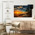 thumbnail image 4 of Elephant Stock Punta Cana Beach Sunrise Wall Art - Horizontal Canvas Wall Art - Living Room Wall Decor - Beach Canvas - Orange And Blue Decor - 51" x 34", 4 of 4